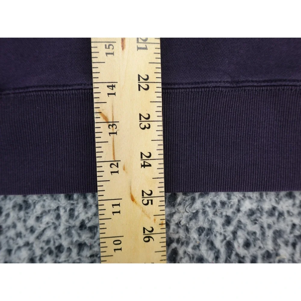 Polo Ralph Lauren Mens Medium Purple Crewneck Sweatshirt Blue Pony Logo Fleece‎